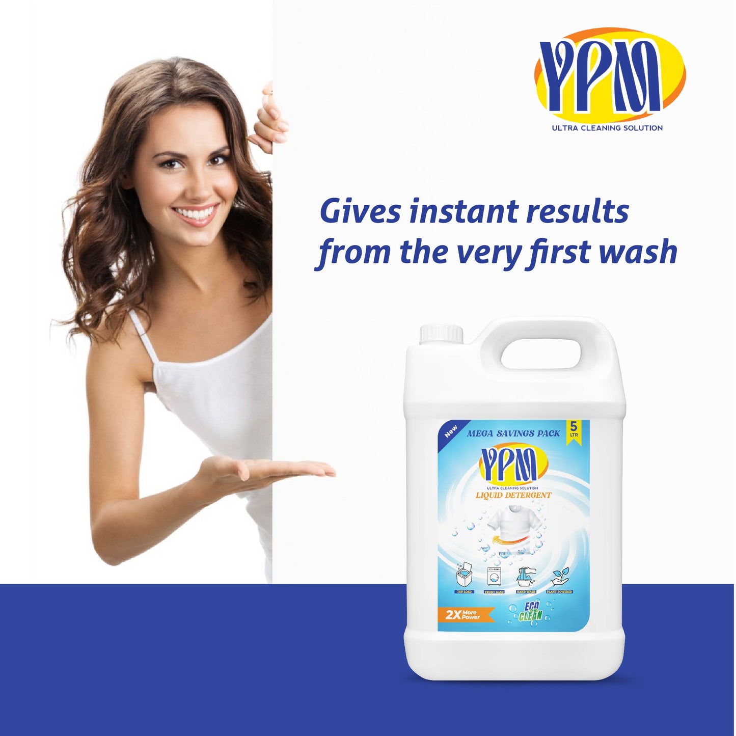 5L Liquid Detergent - Powerful Cleaning for Laundry - Fresh & Vibrant